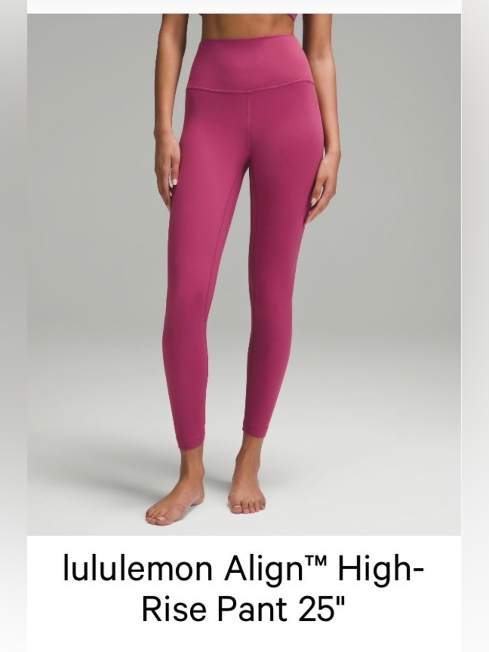 Lululemon Align high rise pant 25”